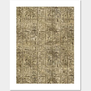 Egyptian Hieroglyphics Posters and Art